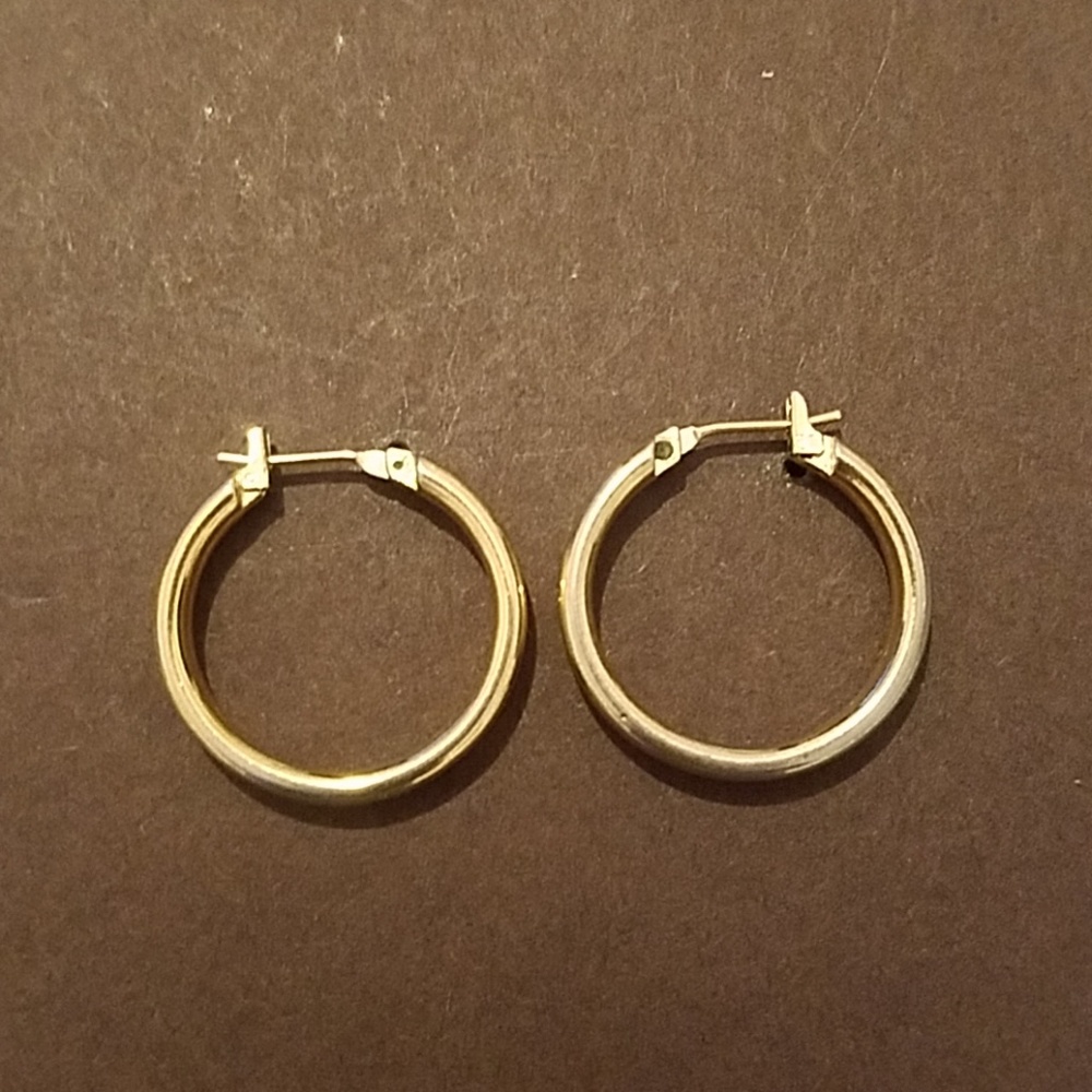 Monet Gold Tone Hoops